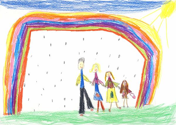 My Family Under a Rainbow.jpg - 4th Place - My Family Under a Rainbow by Maddie Boote
